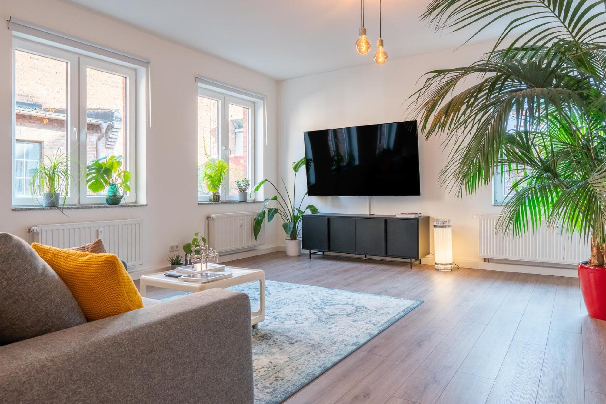 Luxurioeses Apartment, 10Min Innenstadt, Parkplatz エアフルト エクステリア 写真